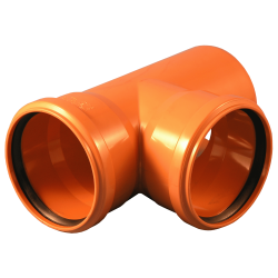 Тройник для наружной канализации d160х160х90° Valfex