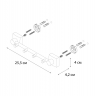 FX-61305-4 Планка 4 крючка Fixsen "KVADRO"