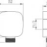 LM8085C Подключение LEMARK для душевого шланга, хром