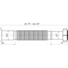 (G-206) Сифон АНИ гофрированный 1 1/4"*40/ 50 (391-801мм)