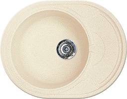 Gran-Stone мойка GS-18К односекционная (бежевый 328) 570х445