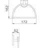 F1904-2 Полотенцедержатель Frap