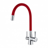 LM3075C-Red Смеситель LEMARK для кухни COMFORT под фильтр, красный
