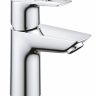 23337001 Смеситель для раковины GROHE BauLoop с ограничителем температуры, гладкий корпус, размер S, хром