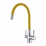 LM3075C-Yellow Смеситель LEMARK для кухни COMFORT под фильтр, желтый