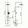 LM8803C Душевой гарнитур LEMARK без смесителя, тропический дождь, хром