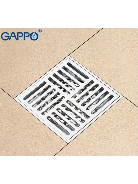 G81051 Душевой трап Gappo хром 100*100