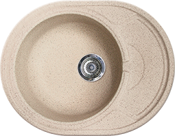 Gran-Stone мойка GS-18К односекционная (песочный 302) 570х445