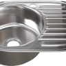 Мойка 7750 MIXLINE 0,8/180 ДЕКОР левая врезная овальная с сифоном 