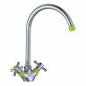 DR46028-Green Смеситель DECOROOM для кухни с поворотным изливом