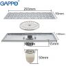 G83050 Душевой трап Gappo хром 100*300