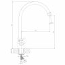 DR46028-Red Смеситель DECOROOM для кухни с поворотным изливом