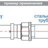 Соединитель пресс ValTec d20х3/4В (VTm 202)