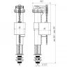 WC5510 Клапан впускной нижний 1/2" с пластиковым штуцером