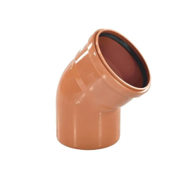 Отвод для наружной канализации d110х45° Valfex