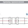 Соединитель пресс ValTec d26х16 (VTm 203)