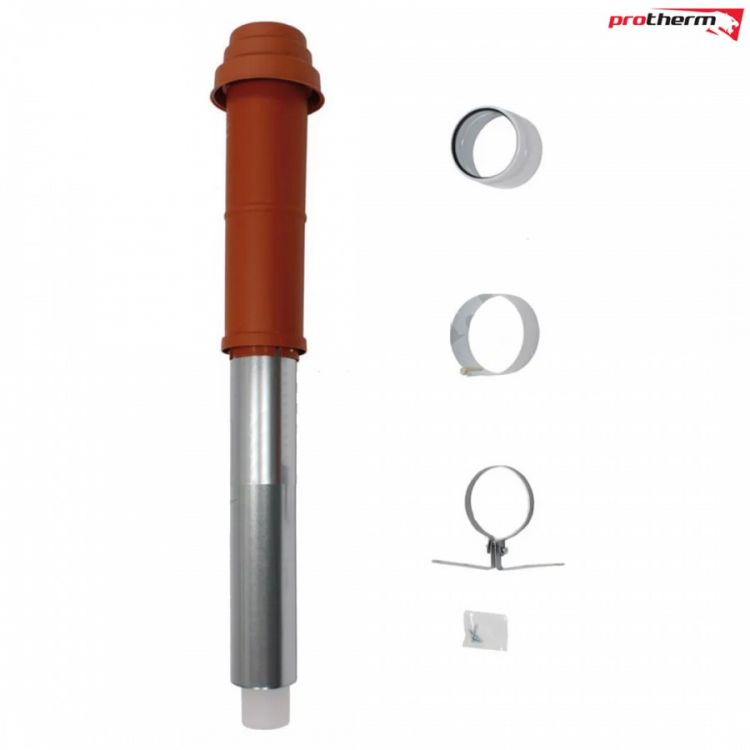 0020199374 Проход через крышу вертикальный для дымохода Protherm D60/100 мм (для гепард 2015/пантера)