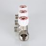 Коллектор с регулировочными вентилями 3/4"х4 вых. 1/2" нар. (VTc.570)