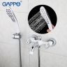 G3249 Смеситель для ванны Gappo, белый/хром