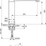 BC501XG CERAFINE O Однорукоятковый смеситель для кухонной мойки, картридж 28 мм, подводка G3/8", матовый черный