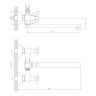 DR48043 Смеситель DECOROOM универсальный с поворотным изливом 300 мм