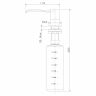 LM8201S Дозатор LEMARK для жидких моющих средств врезной, сталь 