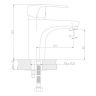 DR67011 Смеситель DECOROOM для умывальника монолитный