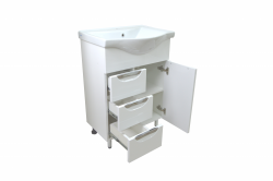 Комплект Тумба Стиль 60/3 (600*840*460) с раковиной Basic 60