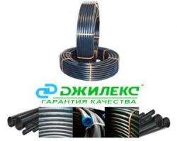 Труба ПНД 25*2мм PN12,5 синяя полоса Джилекс