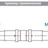 Соединитель пресс ValTec d32х26 (VTm 203)
