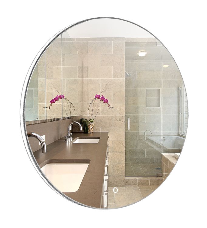 Зеркало Плаза D650 - 2 сенсор выкл. + подогр. (Azario)