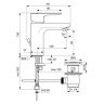 BD005AA CERAPLAN III Промо комплект (BC560AA смеситель для умывальника + B0718AA настенный смеситель для ванны/душа + B2621AA душевой гарнитур + мыльница)