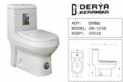 5598 EX Унитаз напольный моноблок, сиденье полипропилен микролифт Derya