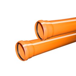 Труба для наружной канализации d110 L=0.5м Valfex