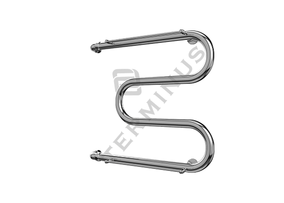 Полотенцесушитель НЖ М 500*500*1" с полочкой (TERMINUS)