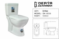 8036 EX Унитаз напольный, сиденье полипропилен микролифт Derya