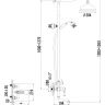LM4862B Душевая система LEMARK для ванны и душа тропический дождь "VILLA", бронза