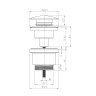 LM8500BL Клапан донный LEMARK универс. Click/Clack 1 1/4, черн