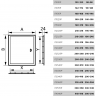 Люк-дверца ревизионная 268х418 с фланцем 246х396 с ручкой