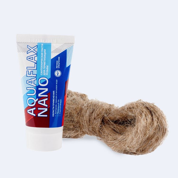 Комплект монтажный AQUAFLAX NANO (паста 30г+15г лен)