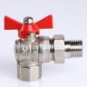 Кран шаровый с американкой угловой ValTec base Ду25 (VT.228.N.06)
