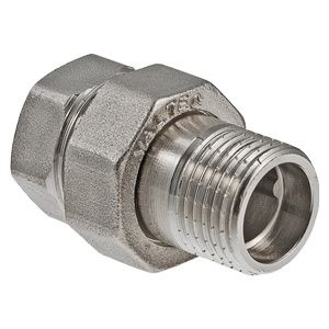Сгон прямой (американка) лат. никелированный ValTec Ду40 