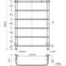 Полотенцесушитель электрический "Мост" 500x800  "ТЕРА"
