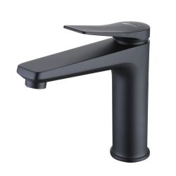  Смеситель LEMARK для умывальника "BRONX" монолитный, черный