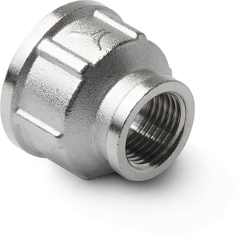 Муфта переходная латунная никелированная Ду40х25 Pro Aqua