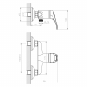 DR21056 Смеситель DECOROOM одноручный для душа, хром
