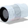 (K821R) Удлинитель гибкий АНИ для унитаза выпуск 110 мм (200-360мм)