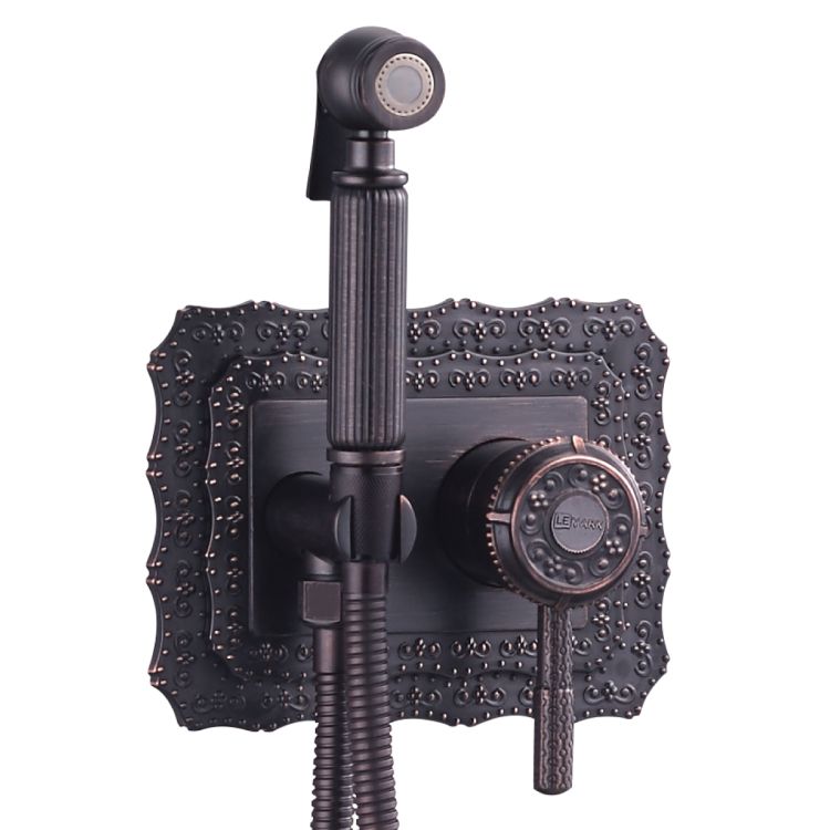  Смеситель с гигиеническим душем JASMINE, черная бронза