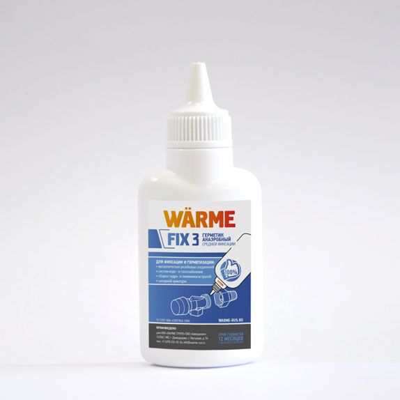 Анаэробный герметик WARME FIX3 50г. (синий)