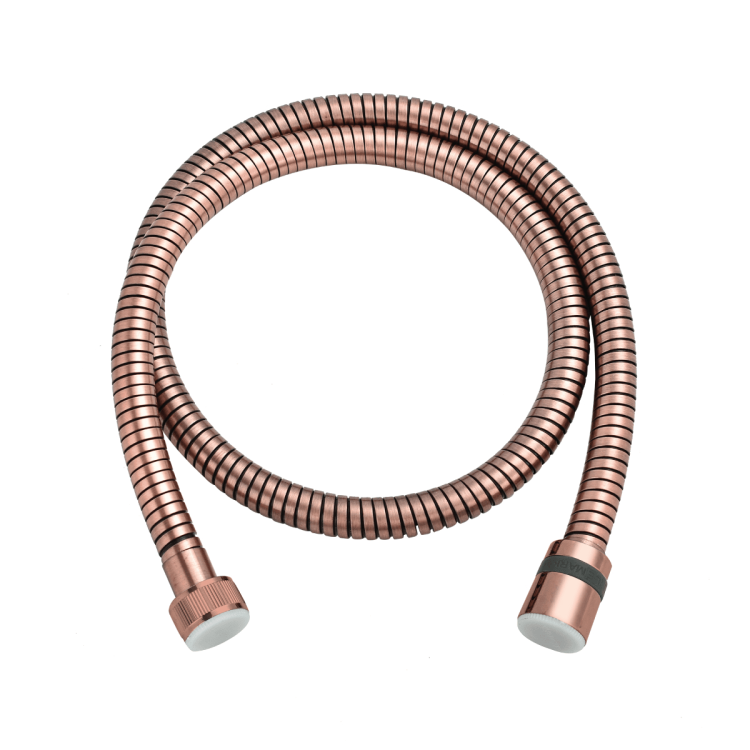 LE8037B-RBronze Шланг душевой LEMARK двухзагибный 1,5 м., TURN-FREE, латунь красная бронза, блистер